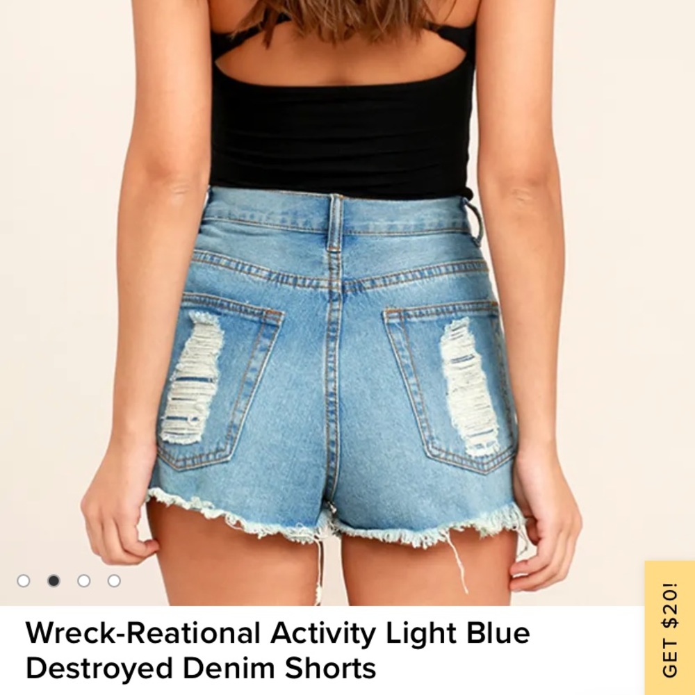 Lulu’s Denim Shorts - Picture 2 of 3